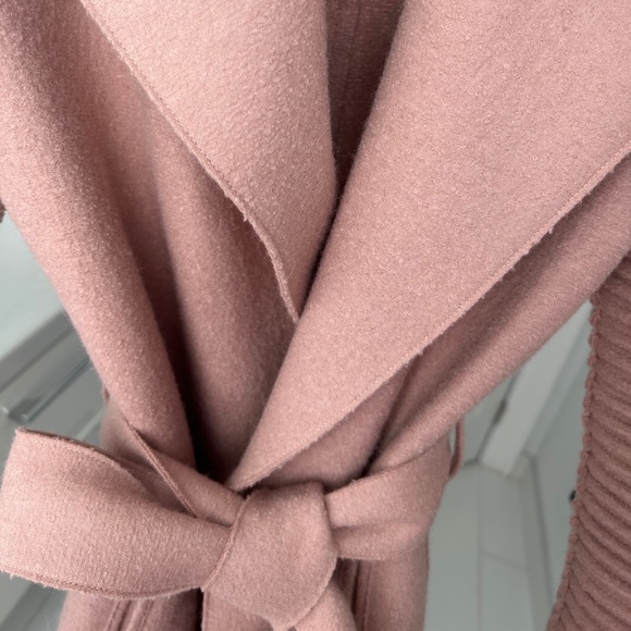 Sentaler outerwear Jackets & Blazers - Sentaler Wrap Coat w Ribbed Sleeves